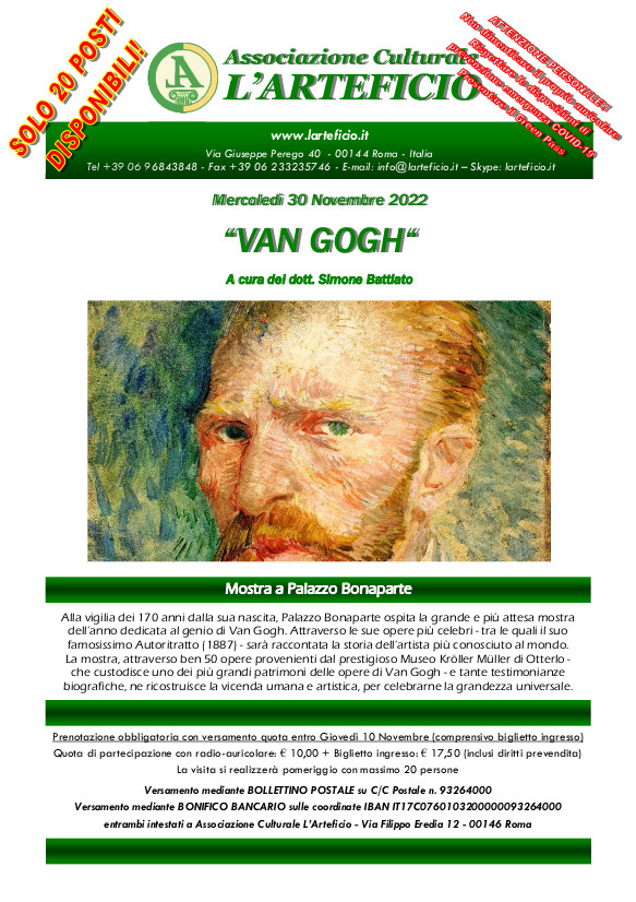 VAN GOGH 30 Novembre 2022