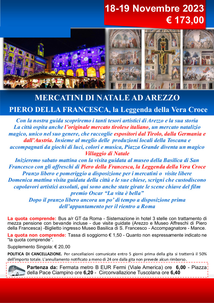 AREZZO 18 19 NOVEMBRE CIRCOLO FRIENDS